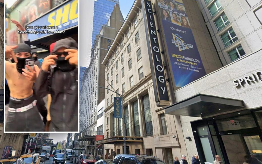 Mob of teens storms Times Square Scientology church amid viral ‘speed running’ trend