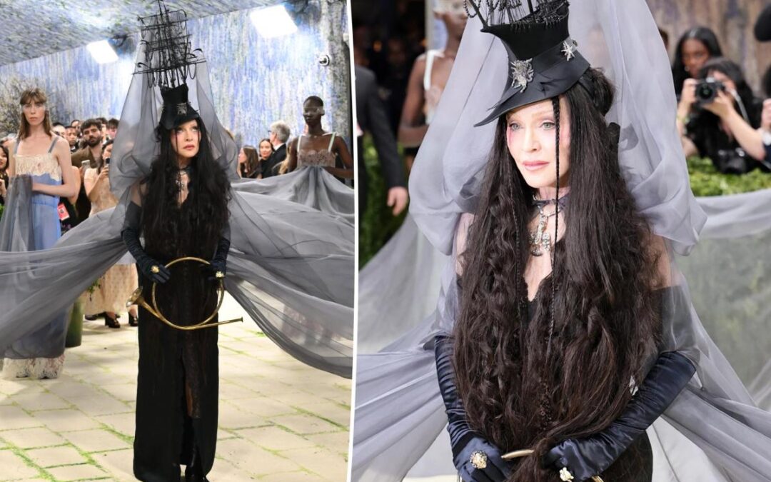 Madonna’s witchy Met Gala 2026 red carpet look comes with a coven