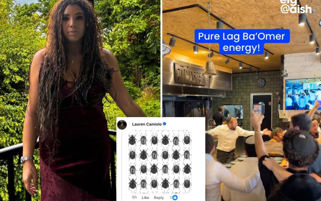 NYC public schools social worker posted images of bugs on video of Jews celebrating holiday
