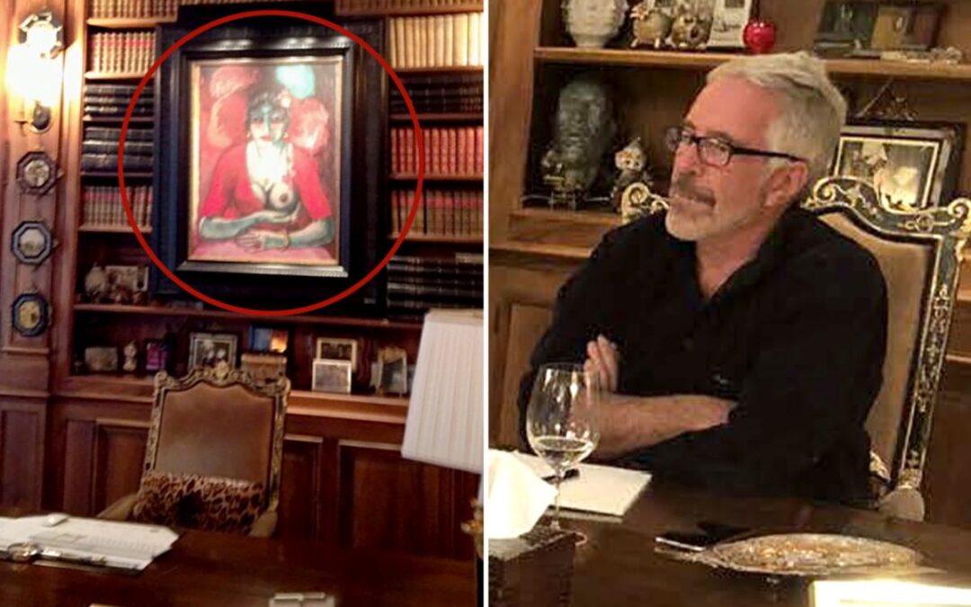Lewd painting that hung over Jeffrey Epstein’s desk appears to hit eBay for staggering sum