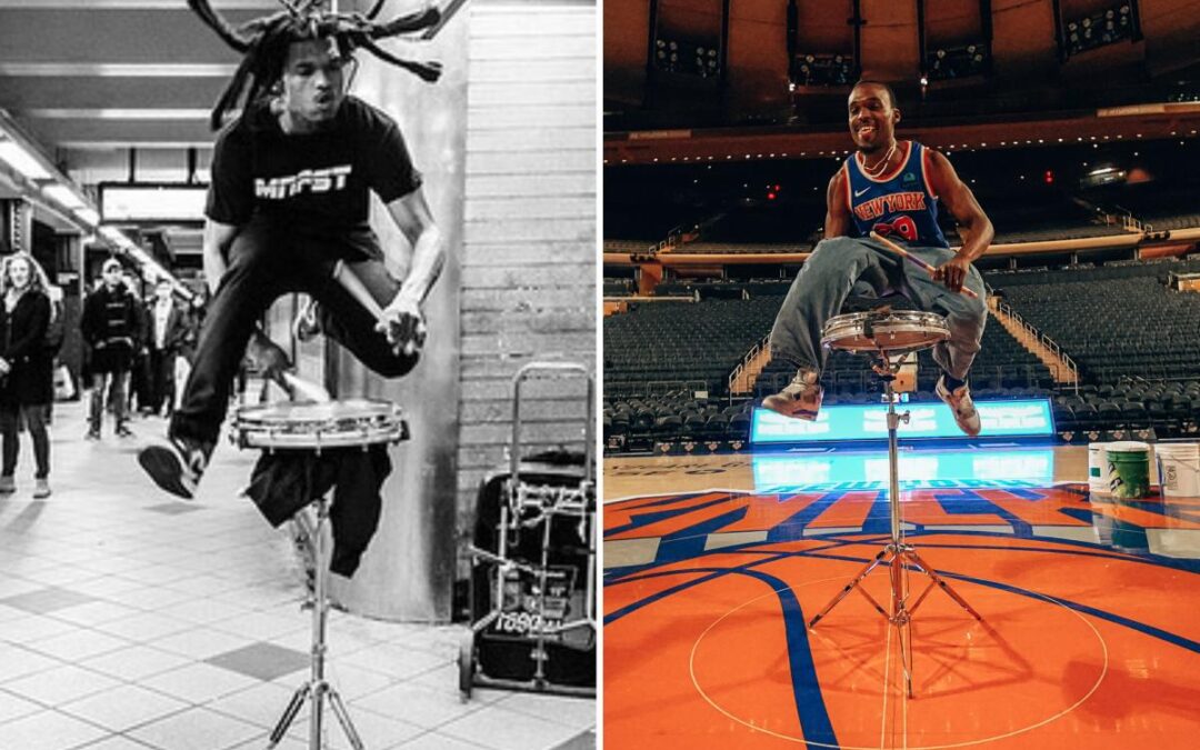 Drummer’s slam dunk: NYC subway busker plays for Knicks at MSG in bucket-list moment