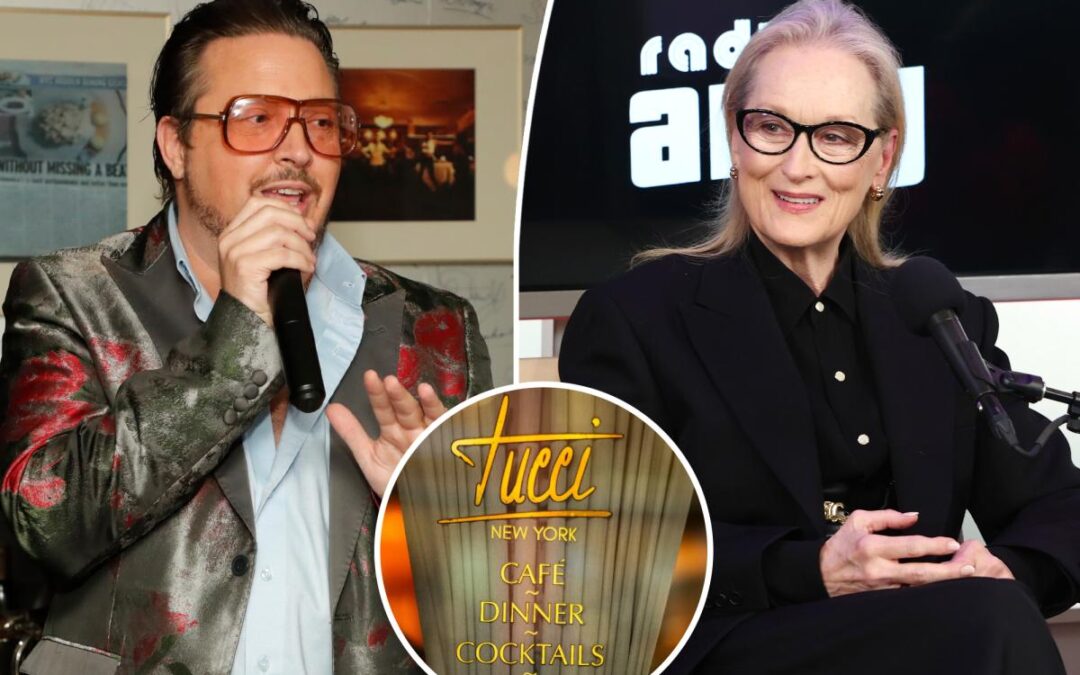 Max Tucci has a fierce message for Meryl Streep after she suggested he pay Stanley Tucci for his restaurant