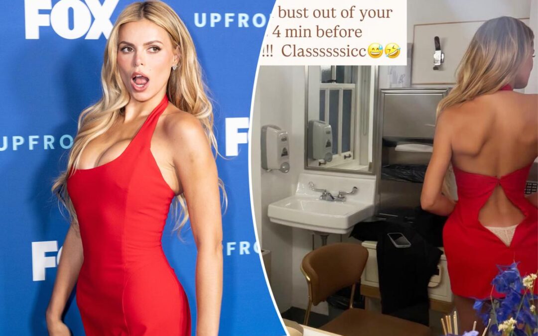 Brooks Nader narrowly avoids wardrobe malfunction minutes before ‘Baywatch’ reboot red carpet