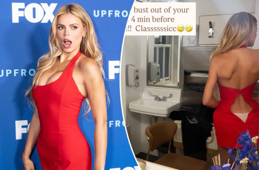 Brooks Nader narrowly avoids wardrobe malfunction minutes before ‘Baywatch’ reboot red carpet