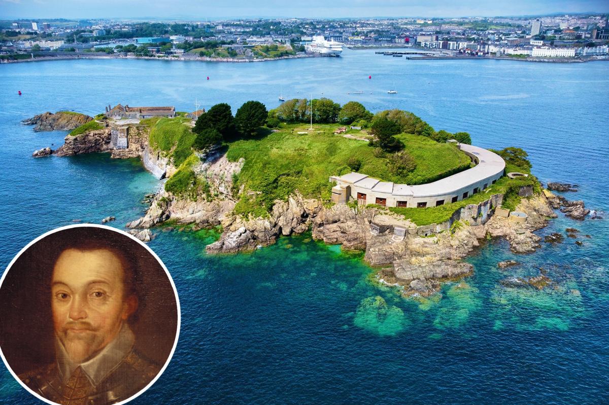 Island fortress where Sir Francis Drake famously set sail around the world is for sale