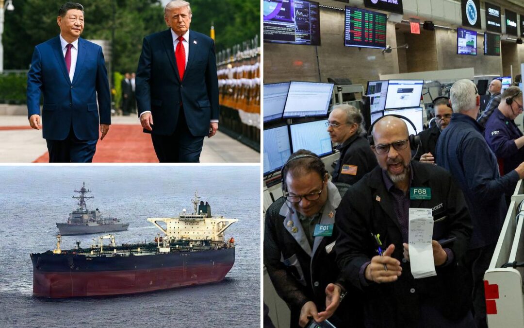 Stocks tumble as Treasury yields spike and Iran fears shake markets