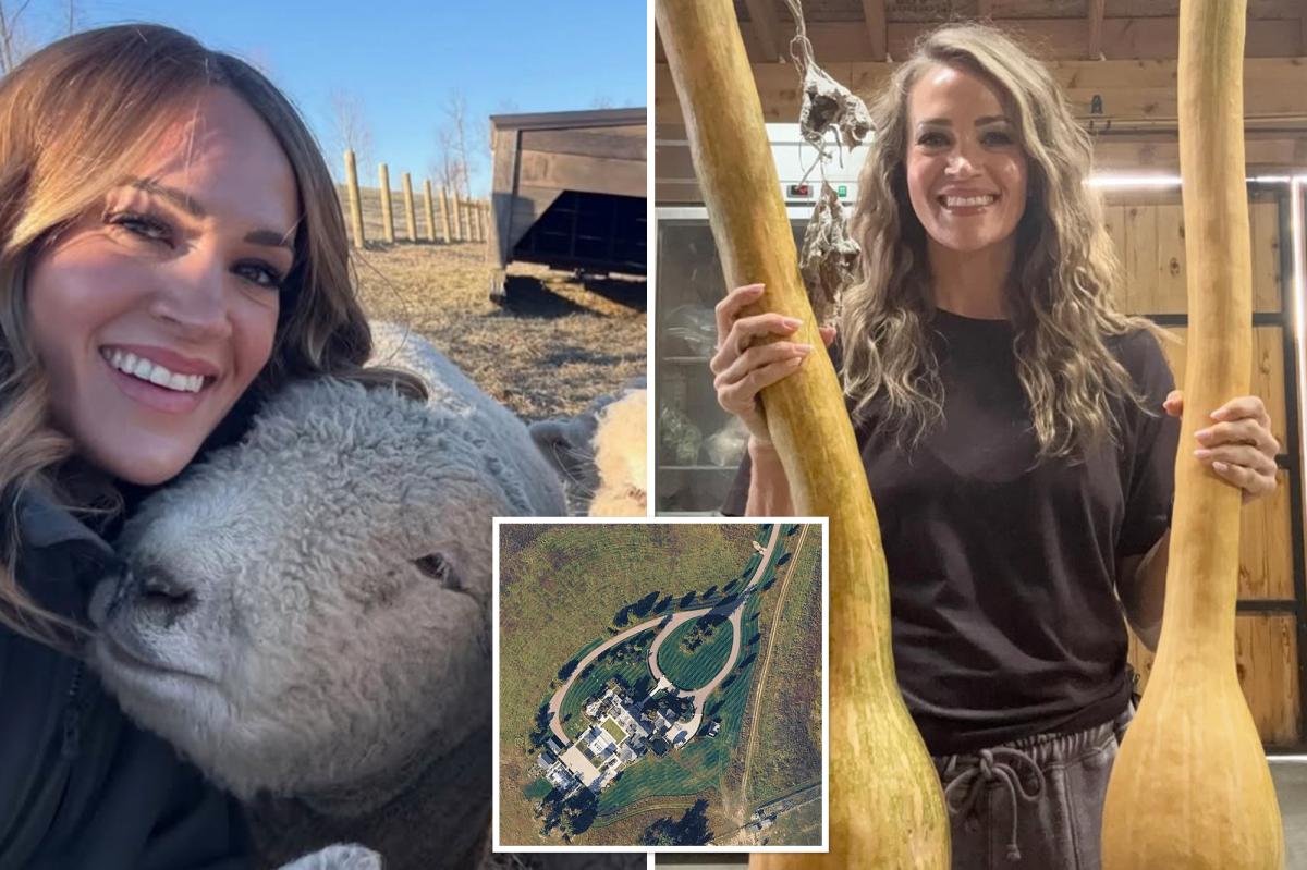 Why Carrie Underwood rejected LA glamour to live on rural Tennessee farm where she spends her days ‘covered in poop’