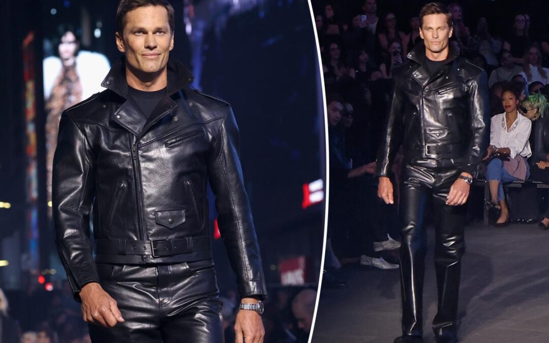 Tom Brady makes catwalk debut in Gucci fashion show