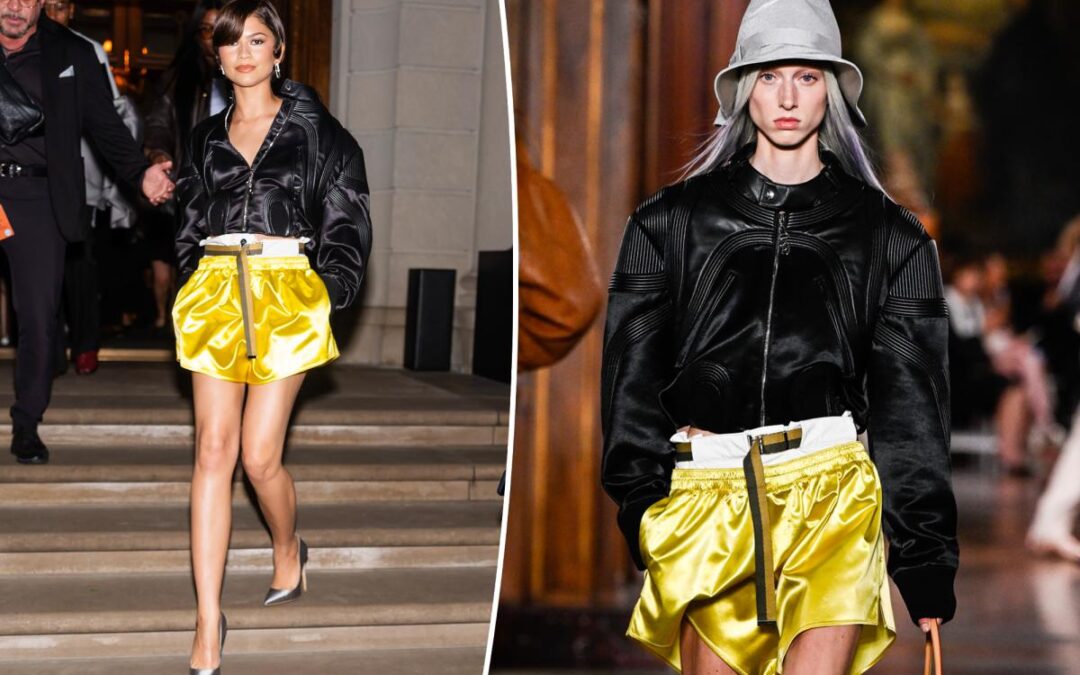Zendaya swipes Louis Vuitton look straight off the runway