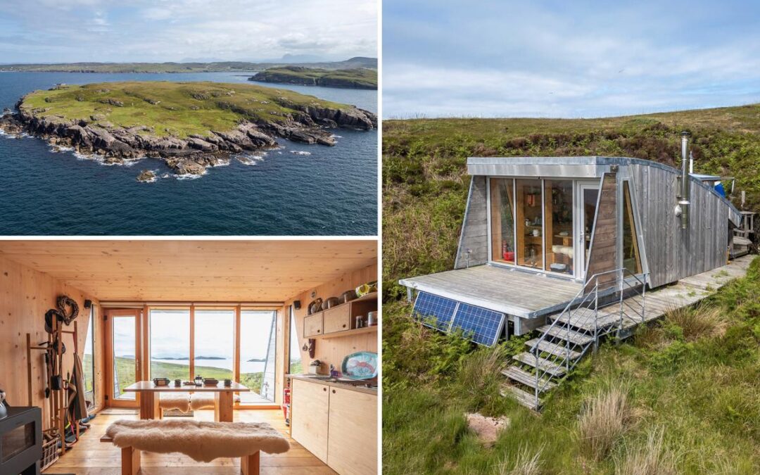 Private island with off-grid cabin on sale for nearly $470K