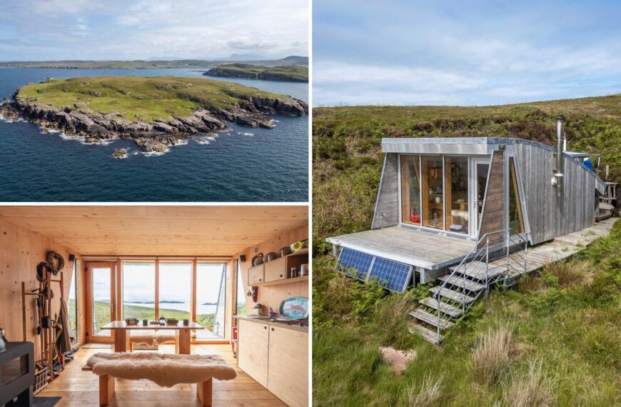 Private island with off-grid cabin on sale for nearly $470K