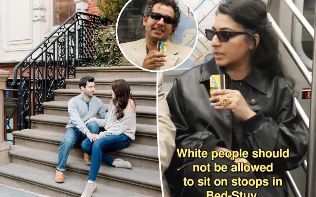 ‘Subway Takes’ sparks outrage as guest jokes that white people should be banned from sitting on stoops in Brooklyn