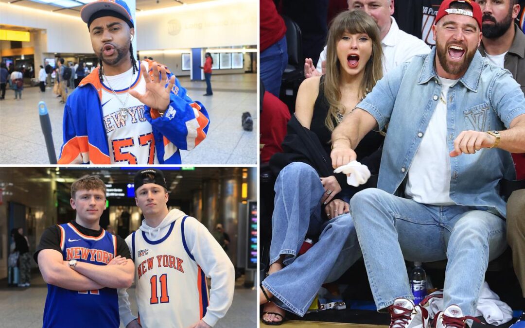 Knicks fans ticked at Taylor Swift, Travis Kelce rooting against team ahead of NYC nuptials: ‘Won’t go to their wedding’