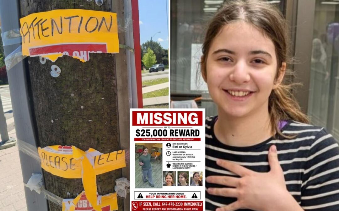 ‘Cruel’ vandals rip down posters for missing Jewish teen girl who vanished in Toronto