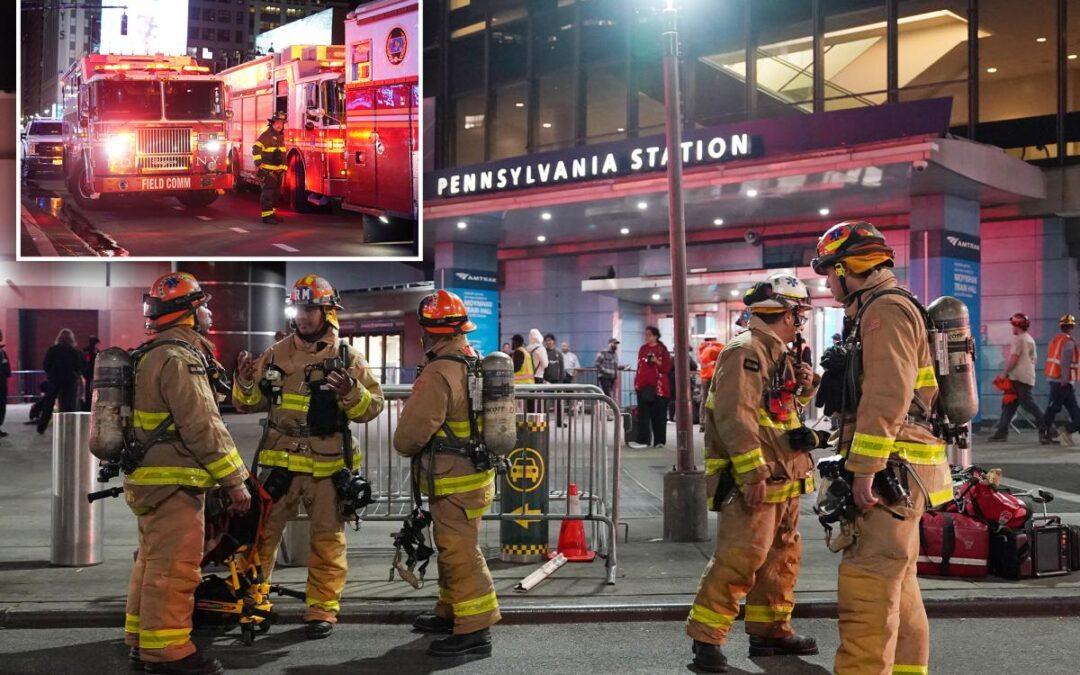 Amtrak train catches fire, 2 seriously injured as Penn Station service is disrupted