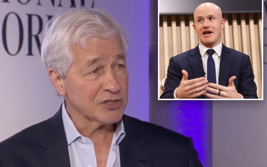 JPMorgan’s Jamie Dimon slams ‘full of s–t’ Coinbase CEO Brian Armstrong in crypto feud