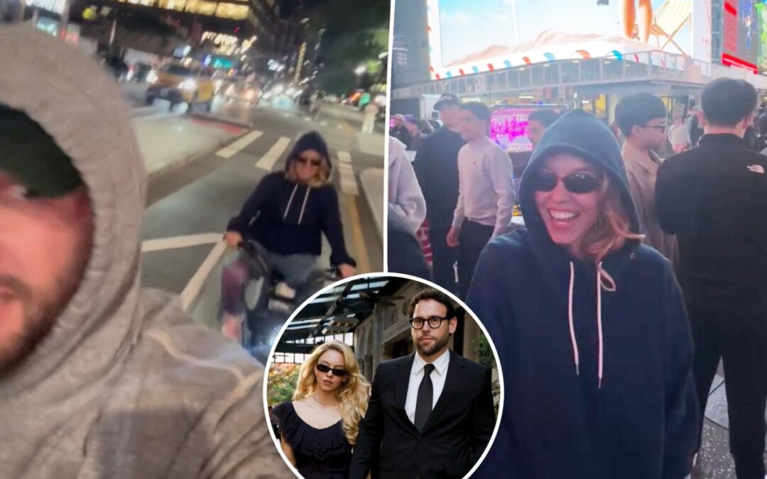 Scooter Braun takes girlfriend Sydney Sweeney to Times Square for first time ever in undercover date night