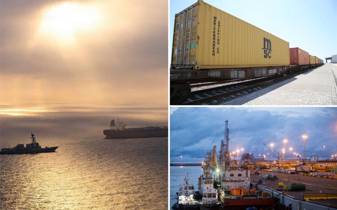 Iran is using Caspian Sea, highways and a railroad to China to bypass US blockade of Hormuz