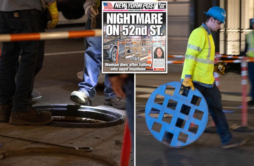 Concerned bystanders called 911 to report open manhole near where Donike Gocaj fell into hatch – 2 weeks before her horrific death