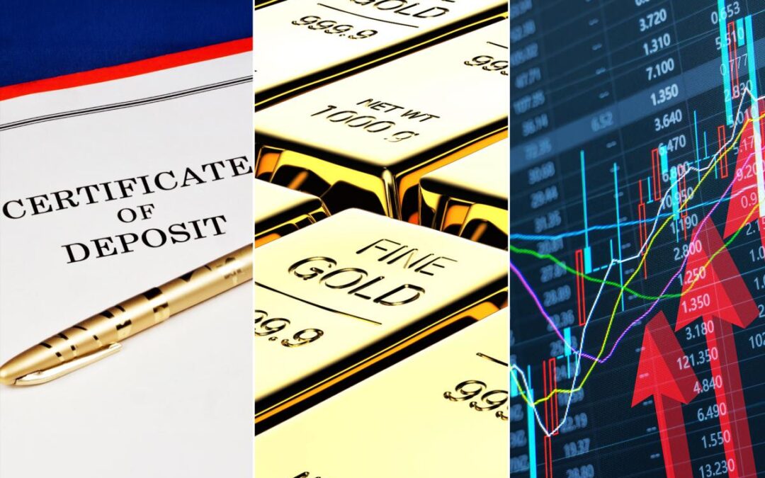 Gold vs CDs vs stocks: When gold helps (and when it doesn’t)