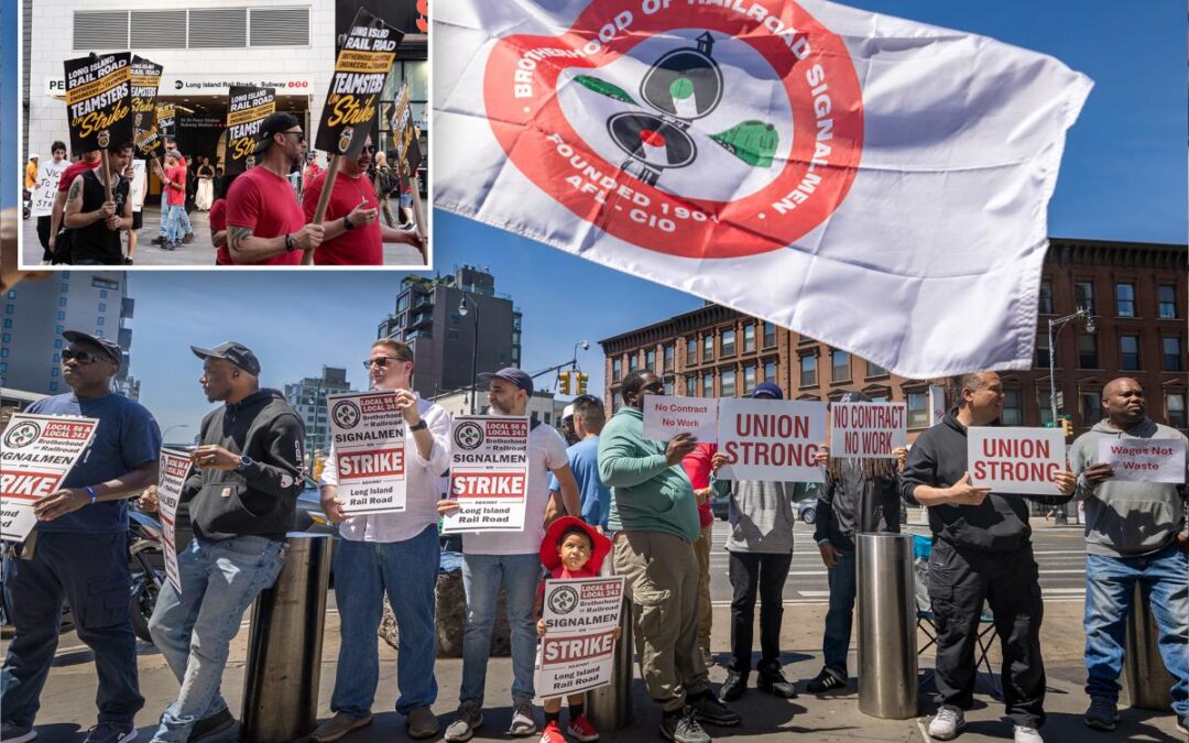 Hundreds of picketing LIRR workers strike it rich with $100K-plus overtime hauls: ‘System is so distorted’