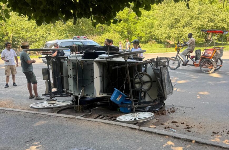 Driver hurt after spooked horse crashes into another carriage in NYC park: ‘It’s madness’