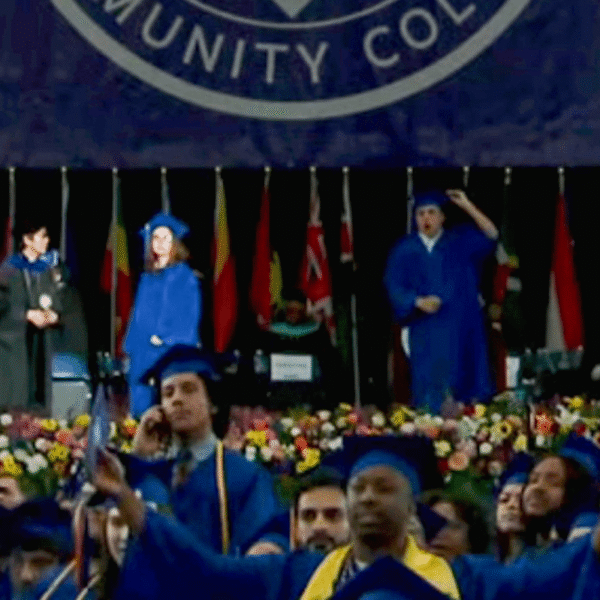 Dean of faculty screams for ‘security’ as families throw chairs