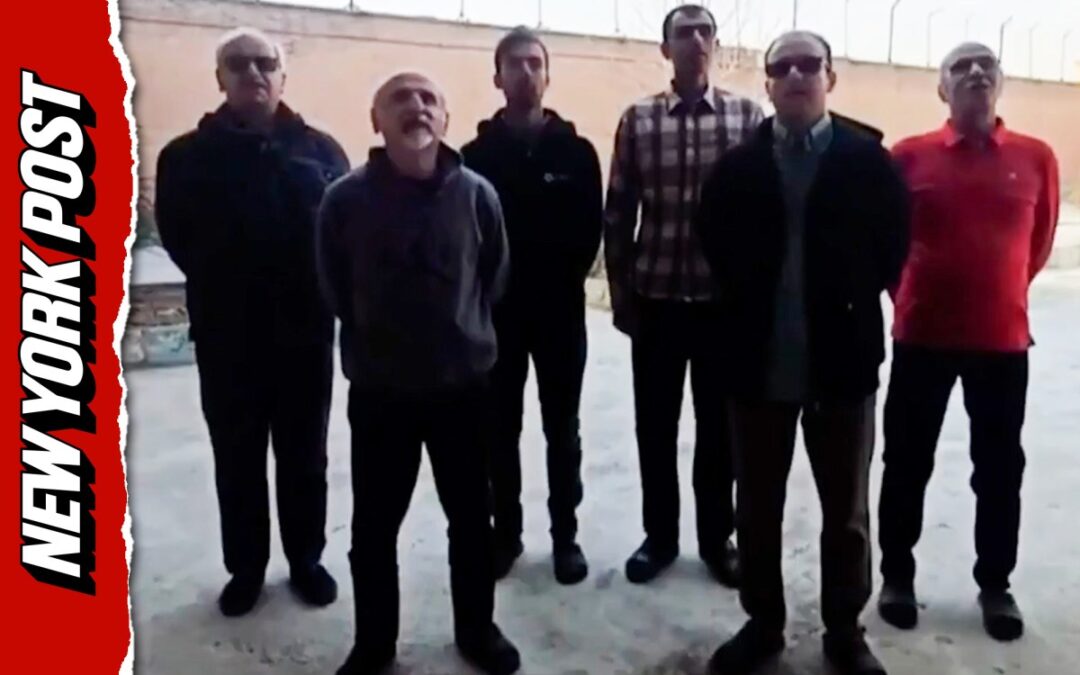 Harrowing video shows Iranian protesters sing before being hanged