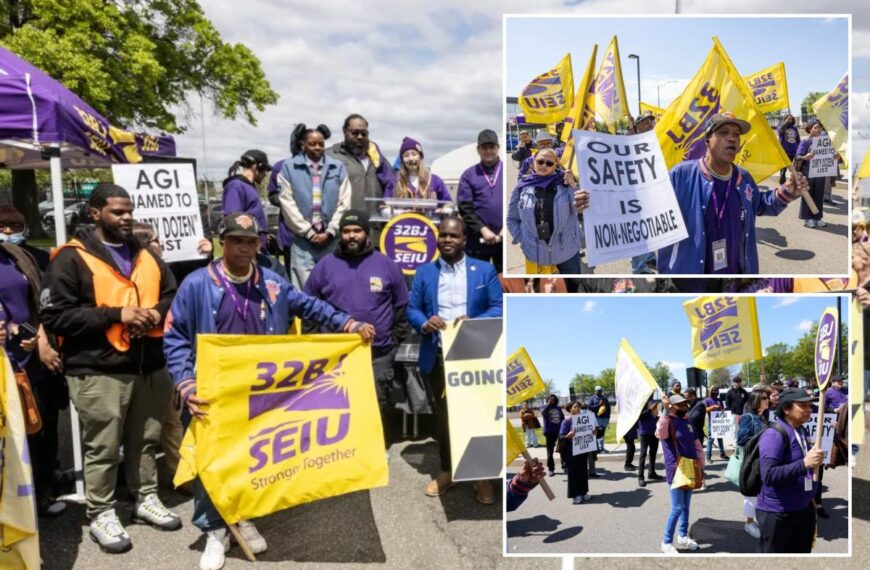 Hundreds rally after ‘bombshell’ complaint claims life-threatening working conditions at JFK, LGA