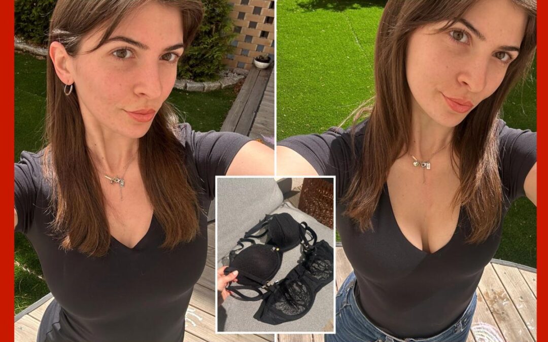 Implants? Nope, I credit this French bra for flattering my postpartum shape