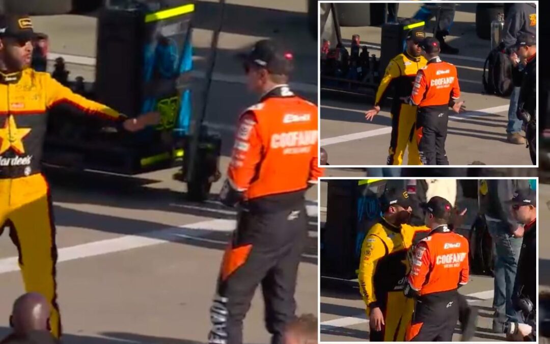 Bubba Wallace, Christopher Bell have heated pit road confrontation after NASCAR race