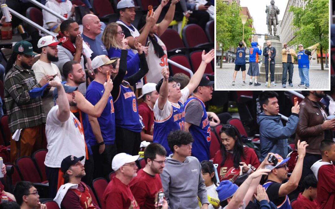 Knicks fans flock to Cleveland to watch team ‘sweep’ Cavaliers for much cheaper ticket prices
