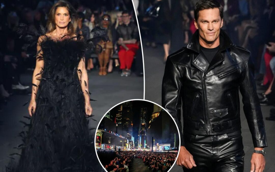 Gucci transforms Times Square into runway as label debuts new collection with Cindy Crawford, Tom Brady