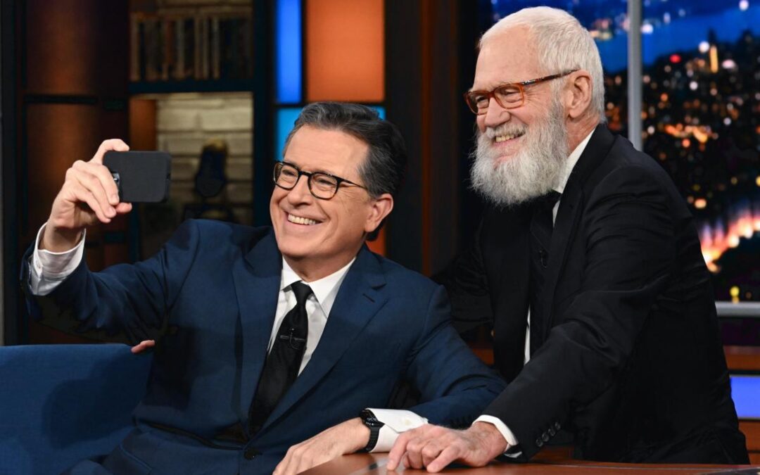 David Letterman blasts ‘lying weasels’ CBS as Colbert nears ‘Late Show’ finale