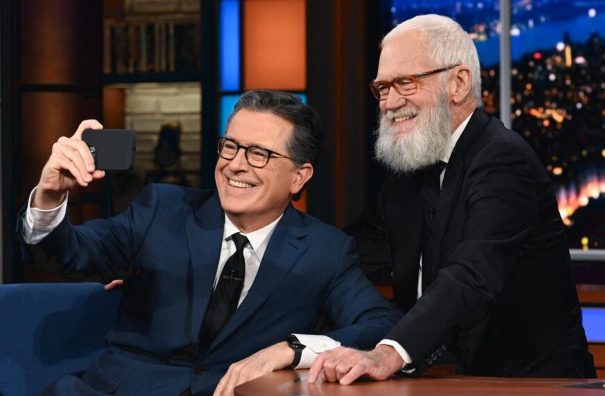David Letterman blasts ‘lying weasels’ CBS as Colbert nears ‘Late Show’ finale