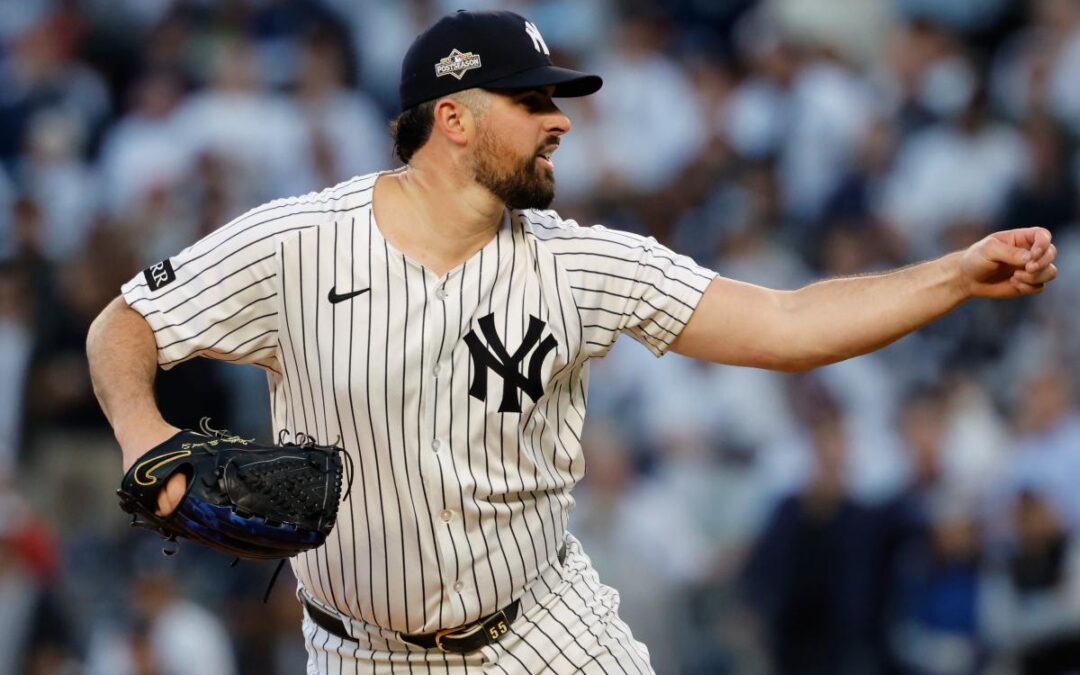 Yankees getting first big arm back with Carlos Rodon starting Sunday after surgery