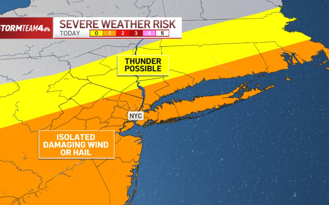 Strong storms possible for NYC area ahead of 30-degree temperature plunge