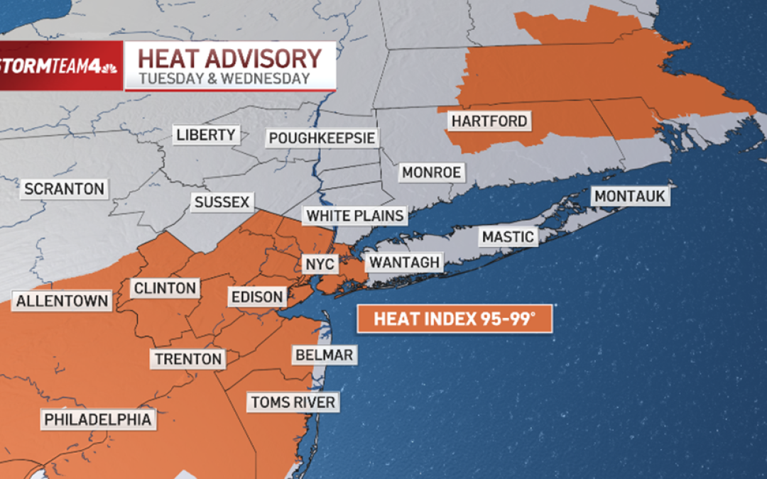 Extreme heat blankets the tri-state, heat advisory in place through Wednesday