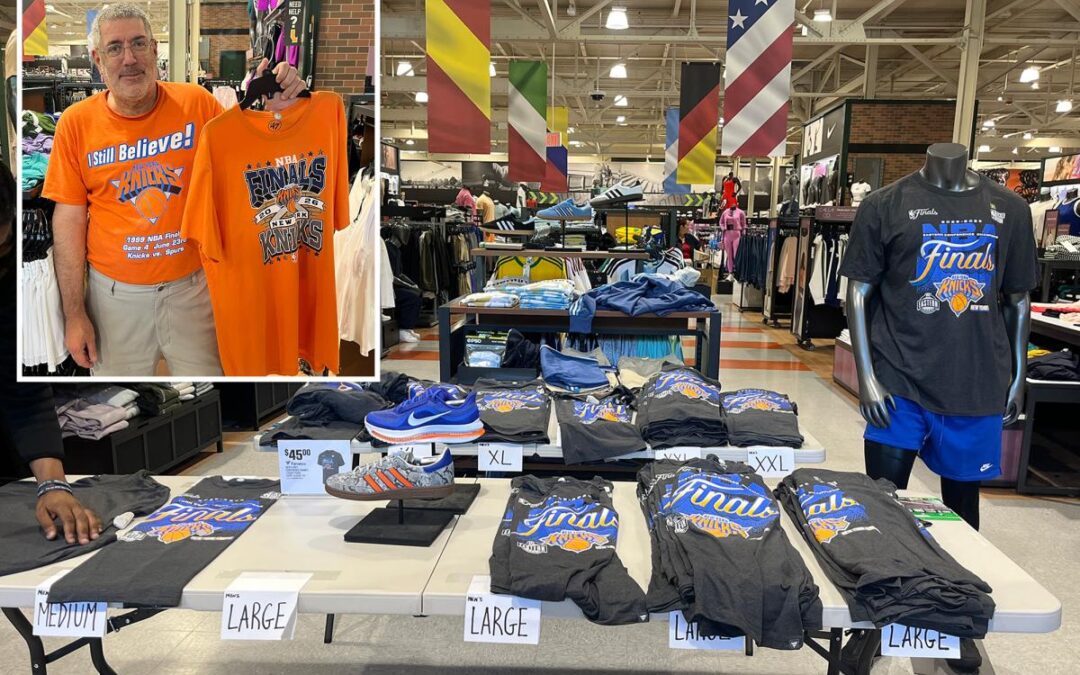 Knicks gear tops World Cup section at NYC sporting good store — with grown men ‘crying’ as swag runs out 