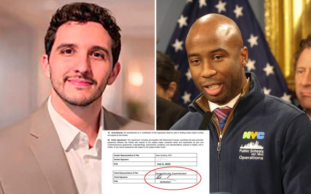 NYC Schools Chancellor Kamar Samuels signed improper $180K contract with unapproved vendor — and let his deputy take the fall