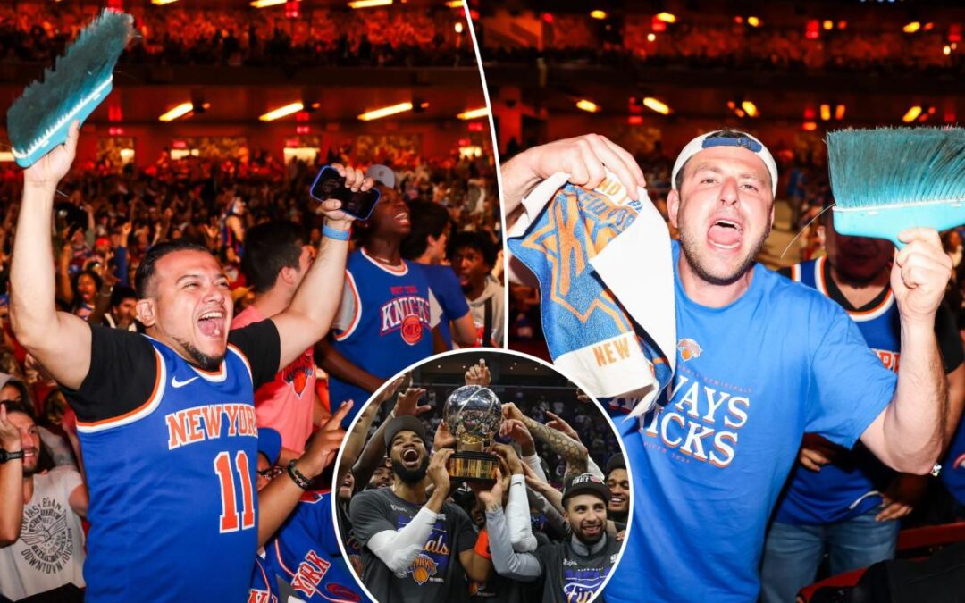Knicks headed to the NBA finals for the first time in 27 years — as thousands of fans swarm NYC streets to party