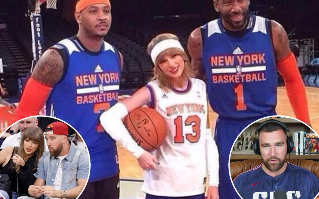 Travis Kelce explains viral Taylor Swift Knicks photo — and why couple’s MSG playoff trip didn’t happen