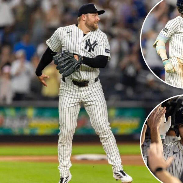 David Bednar avoids meltdown after Yankees offense erupts late to rally past Blue Jays