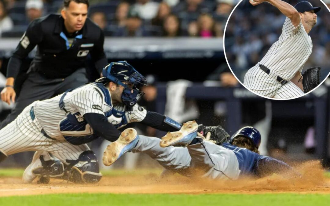 Yankees waste Gerrit Cole’s dazzling return in loss to Rays as AL East deficit keeps growing