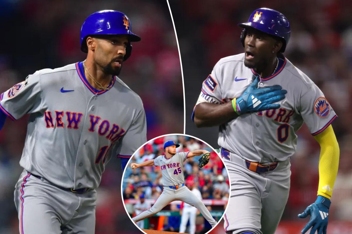 Ronny Mauricio’s late homer leads Mets past Angels for needed win to start May