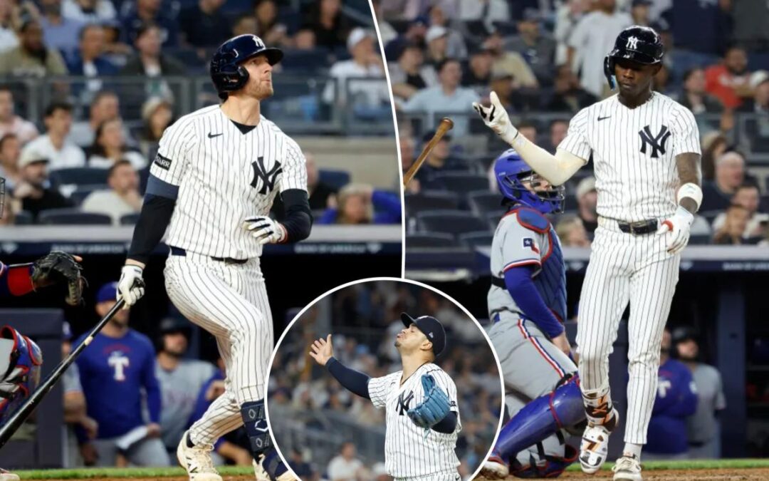 Ryan McMahon and Jazz Chisholm Jr. power Yankees past Rangers for fifth straight win