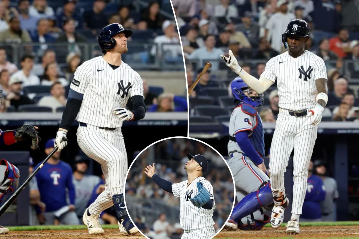 Ryan McMahon and Jazz Chisholm Jr. power Yankees past Rangers for fifth straight win