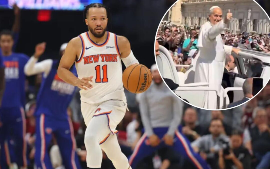Pope Leo XIV seems to give NBA Finals-bound Knicks his blessing