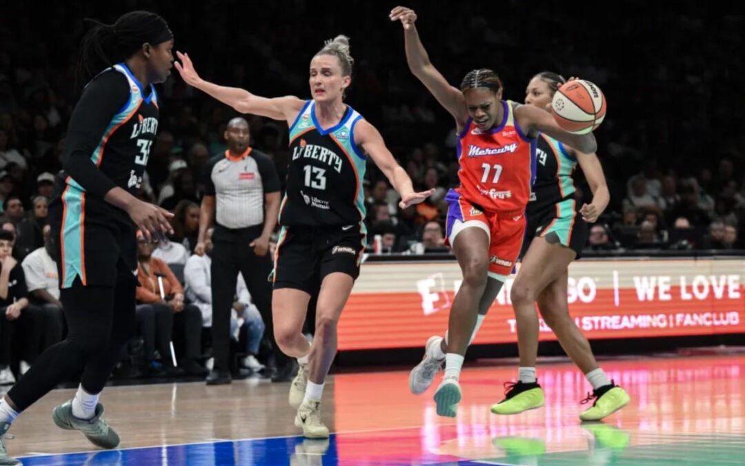 Leonie Fiebich makes defensive presence felt in her Liberty season debut
