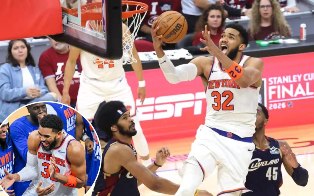 Knicks’ Karl-Anthony Towns breaks his conference finals curse in style